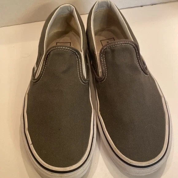 Vans Men’s (8) Classic Slip On Charcoal Grey - Picture 3 of 5
